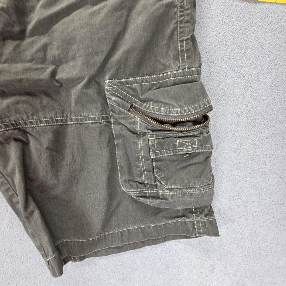 Kuhl Shorts‎ Mens 32 Green Ambush Cargo Crag Outdoor Hiking Zip Pockets